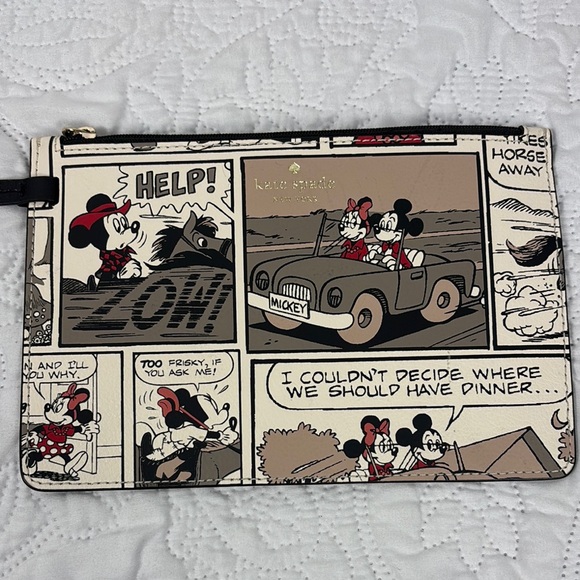 Kate Spade Mickey & Minnie Detachable Disney Wristlet Only - Picture 4 of 11